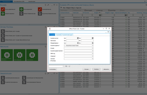 Screenshot Sage Software